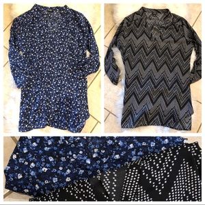 🖤💙Lot of 2 ** TUNIC STYLE TOPS ** RUE 21 ~Nice:)